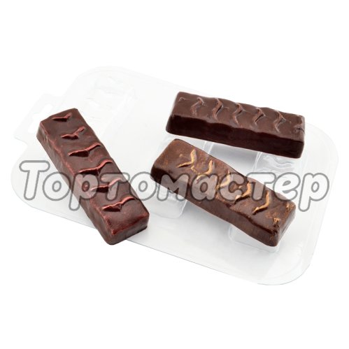 Форма пластиковая Шоколадный батончик 3 шт 