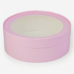 Коробка для сладостей с окном круглая розовая 20х7 см 70414, 179 ₽ Коробка для сладостей с окном круглая розовая 20х7 см 70414