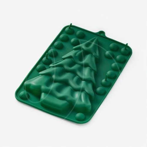 Форма силиконовая "Ёлка с шарами" 21,5×14×2,5 см 10883096