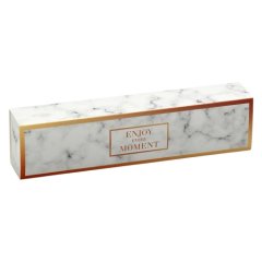 Коробка на 5 конфет Мрамор Белый 5х21х3,3 см 7904546	