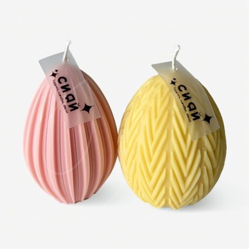 Свеча интерьерная "Пасхальное яйцо" 2 шт 