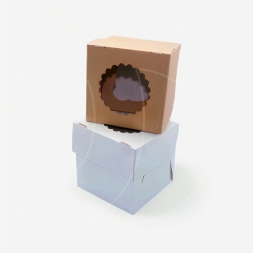 Коробка на 1 капкейк с окном крафт/белая OSQ MUF 1, 39 ₽ Коробка на 1 капкейк с окном крафт/белая OSQ MUF 1